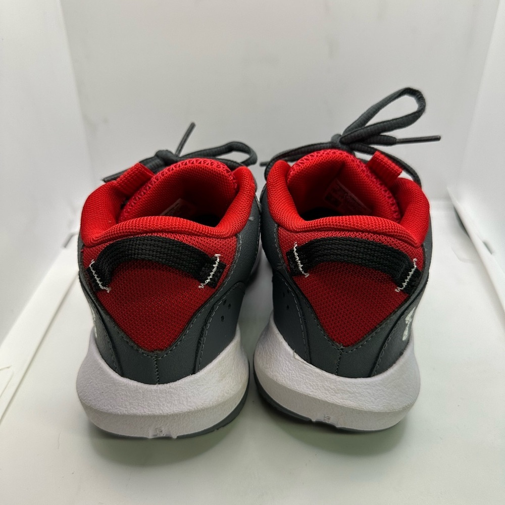 Under Armour Kids' Red and Gray Sneakers - Picture 5 of 7